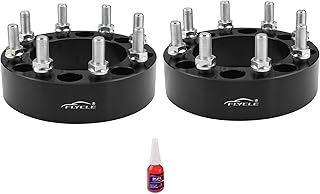 8x6.5 Wheel Spacers for 2014-2022 Ram 2500 3500, 2 inch 8x165.1mm 8 Lug Forged Wheel Spacer for Silverado Sierra Suburban Avalanche Express Savana 14x1.5 Studs with 126.15mm Bore