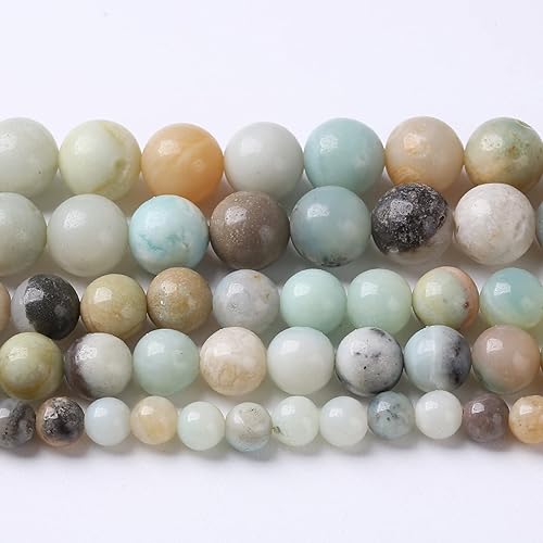 Miniatura 122 de 6mm 66pcs Natural White Porcelain Agates Stone Round Beads for Jewelry Making Spacer Loose Spacers Beads DIY Bracelets 15" Strand