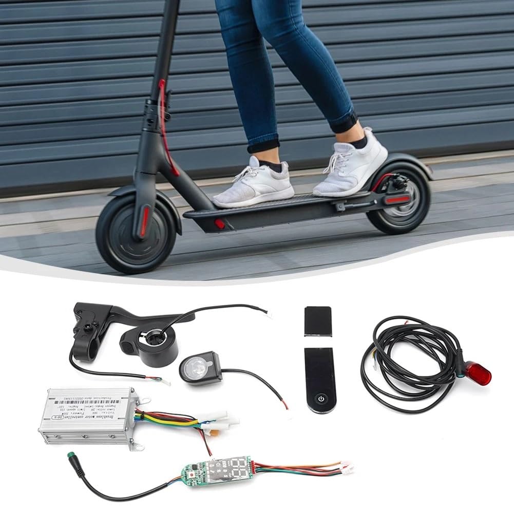 Centralina Monopattino Elettrico Lo Scooter acceleratore del cruscotto Controller 36V 350W sostituisce Il Freno Circuito fanale Posteriore dello Elettrico(C)