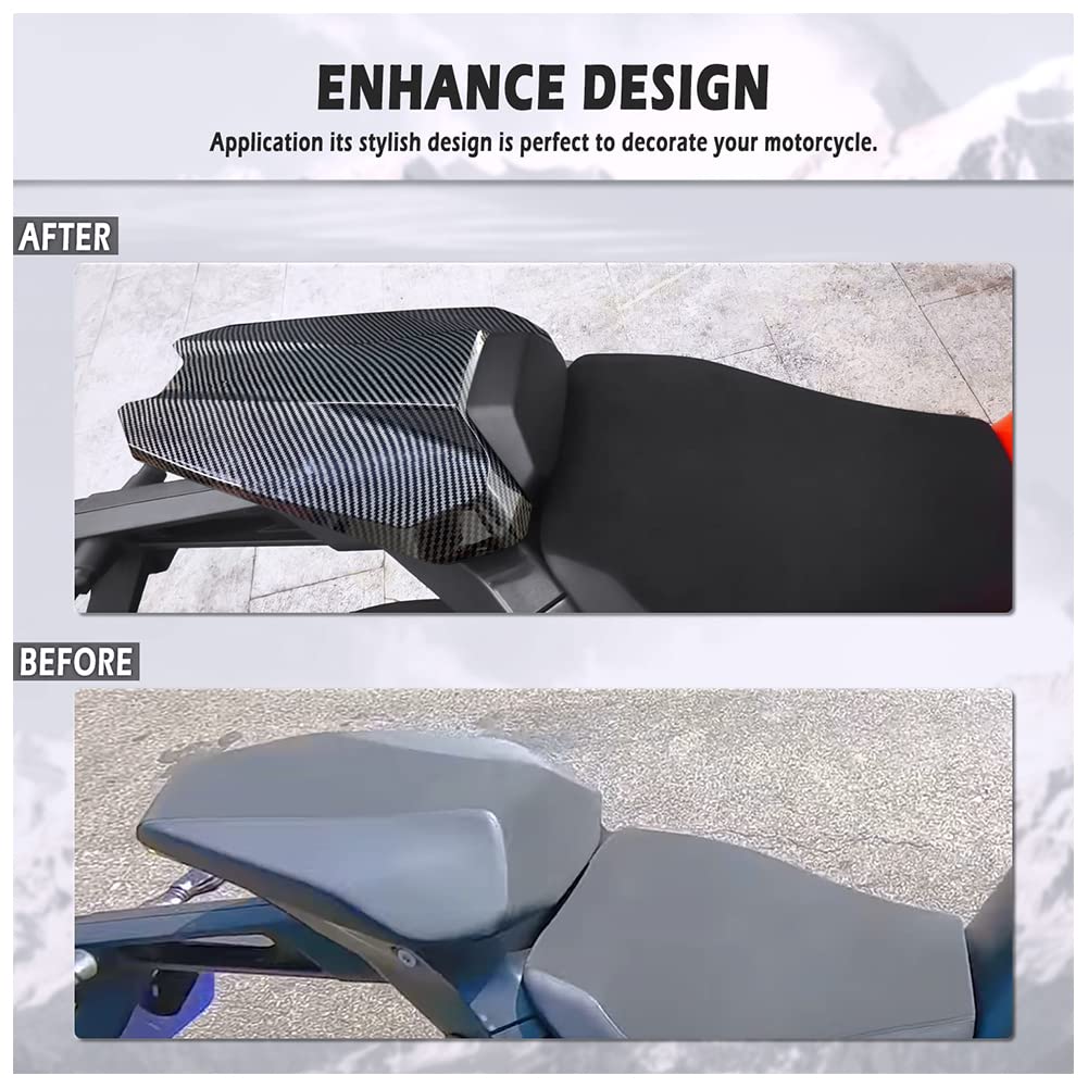 1290 Super Duke R 2020-2023 Heckverkleidung Soziussitz Abdeckung Gugel Buckel Zubehör Schwarz