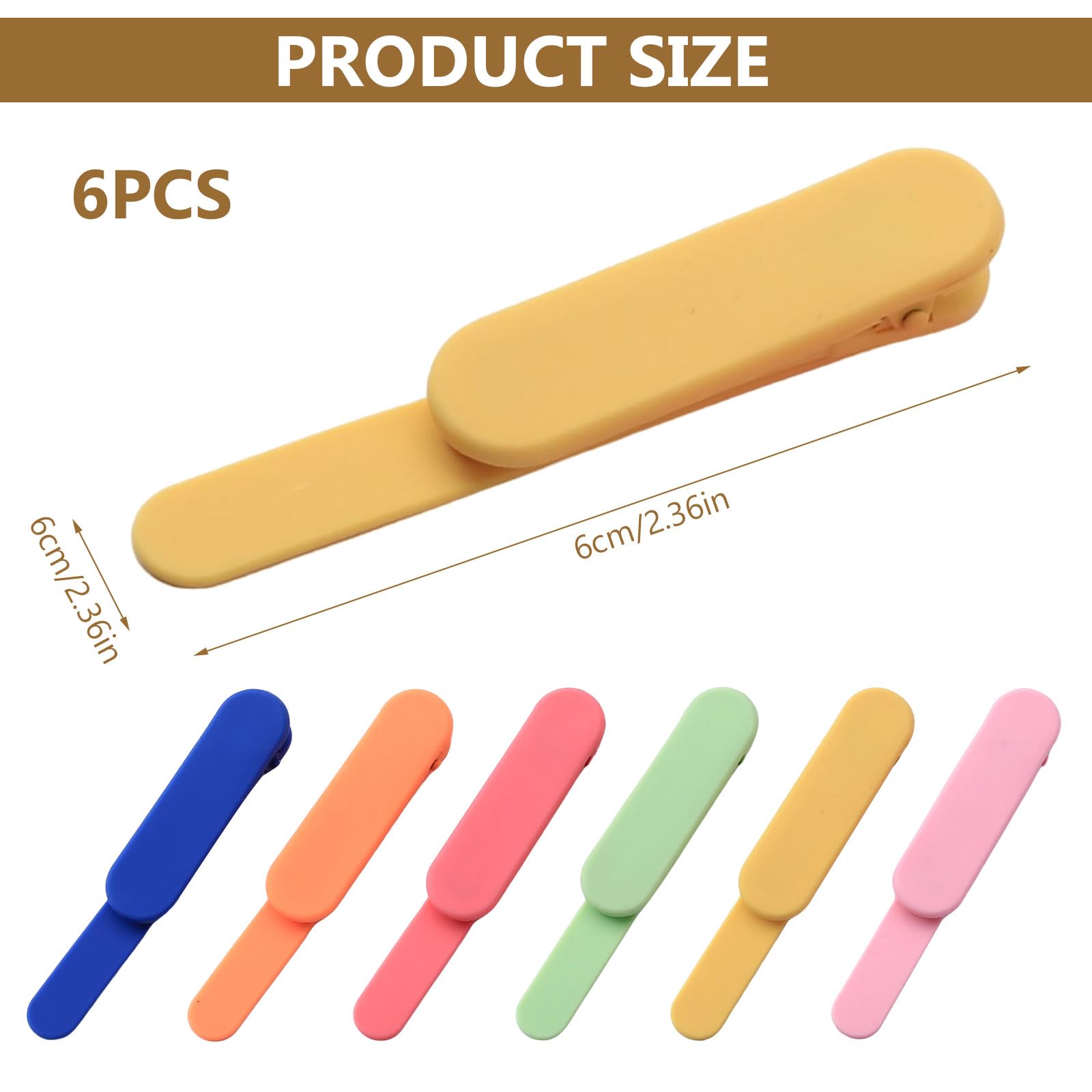 6 Pcs Marque-page Intelligent, Marque-page Automatique En Silicone,Vous