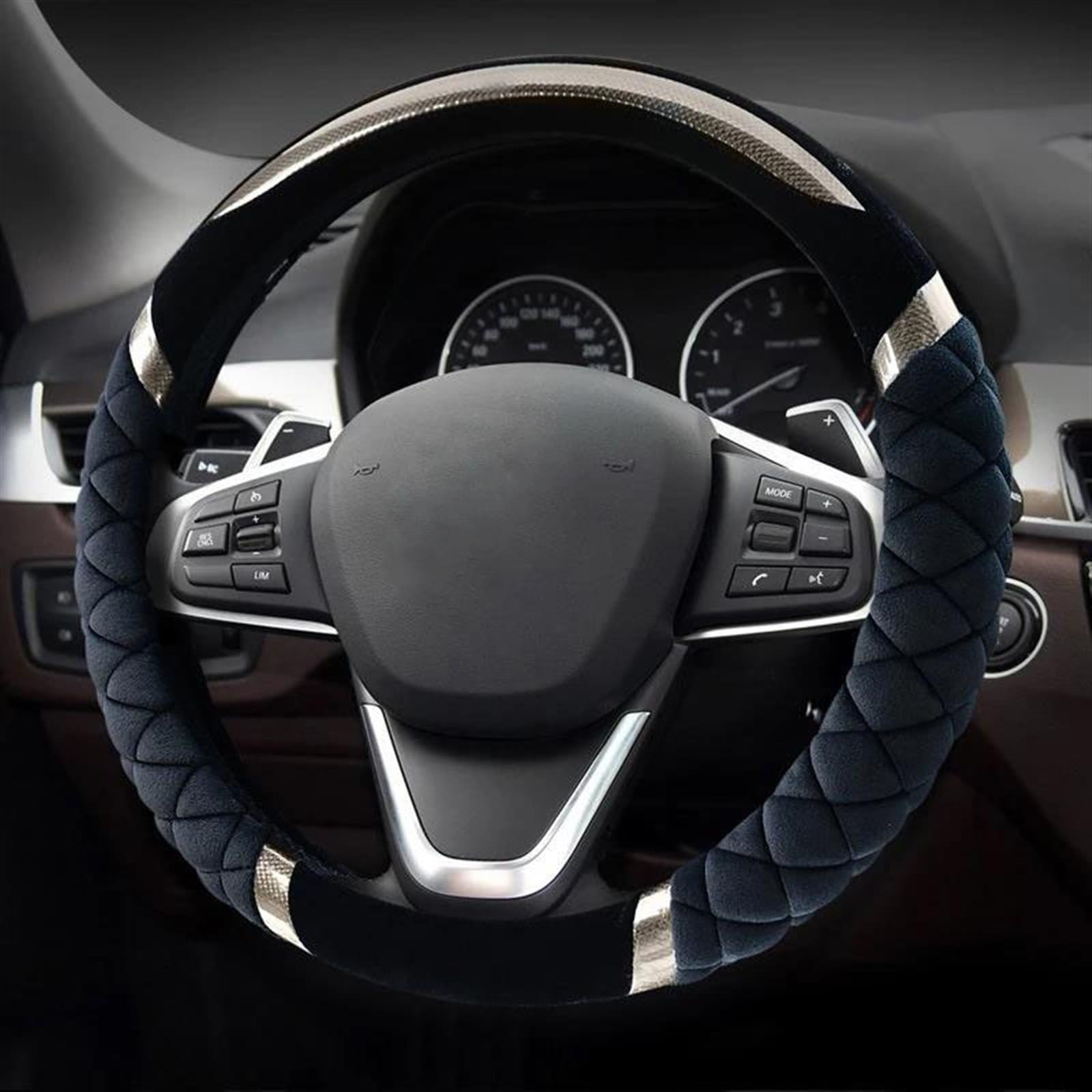 Protector para Volante De Coche, 38CM, Universal, Estilo De Coche, Cubiertas Antideslizantes, Accesorios Accesorios (Color : 5)