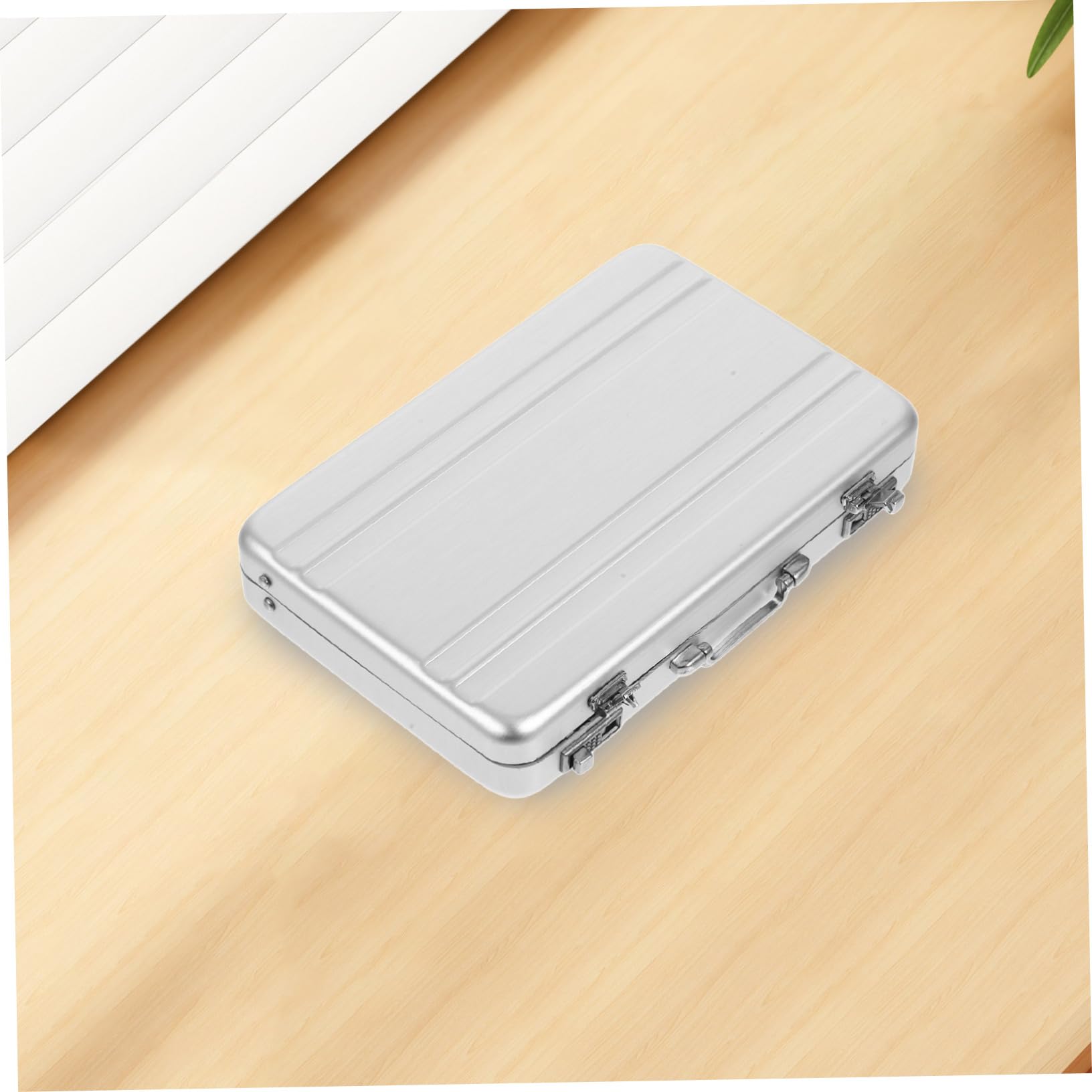 HOMSFOU 4 Stück Multifunktionale Kartenaufbewahrungsbox aus Tragbarer Kartenhalter für Visitenkarten und Id Karten und Robust für Reisen und Büro Design für Stilvolle Organisation