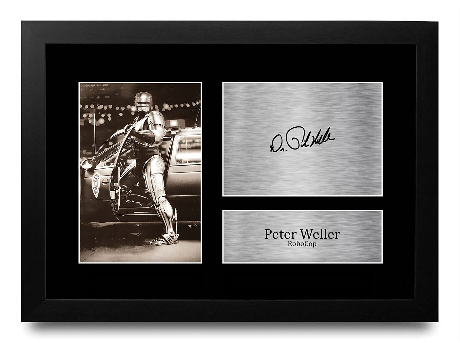 HWC Trading FR A4 Peter Weller RoboCop Gifts Printed Signed Autograph Picture for Movie Memorabilia Fans - A4 Framed