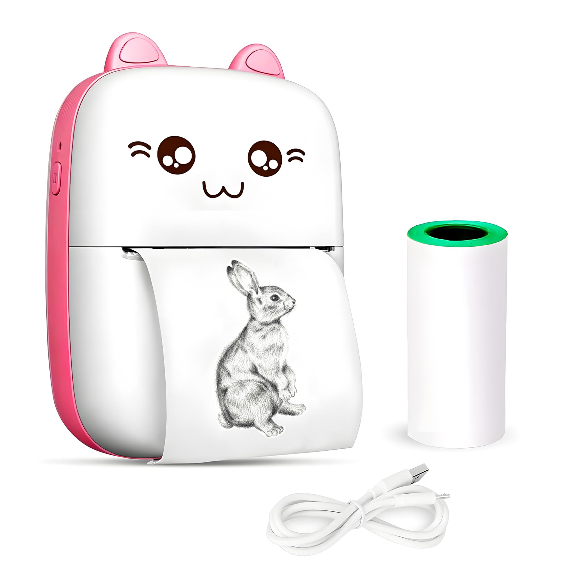 See full amazon price history chart for WISHKEY Cat Design Mini Portable Printer, Wireless Bluetooth Connectivity for Android & iOS System, Inkless Black and White Thermal Printer with Printing Paper Roll, (Pack of 1, Assorted) WISHKEY Cat Design Mini Portable Printer, Wireless Bluetooth Connectivity for Android & iOS System, Inkless Black and White Thermal Printer with Printing Paper Roll, (Pack of 1, Assorted) (B0D5VN9RQX) Amazon Price History, Amazon Price Tracker