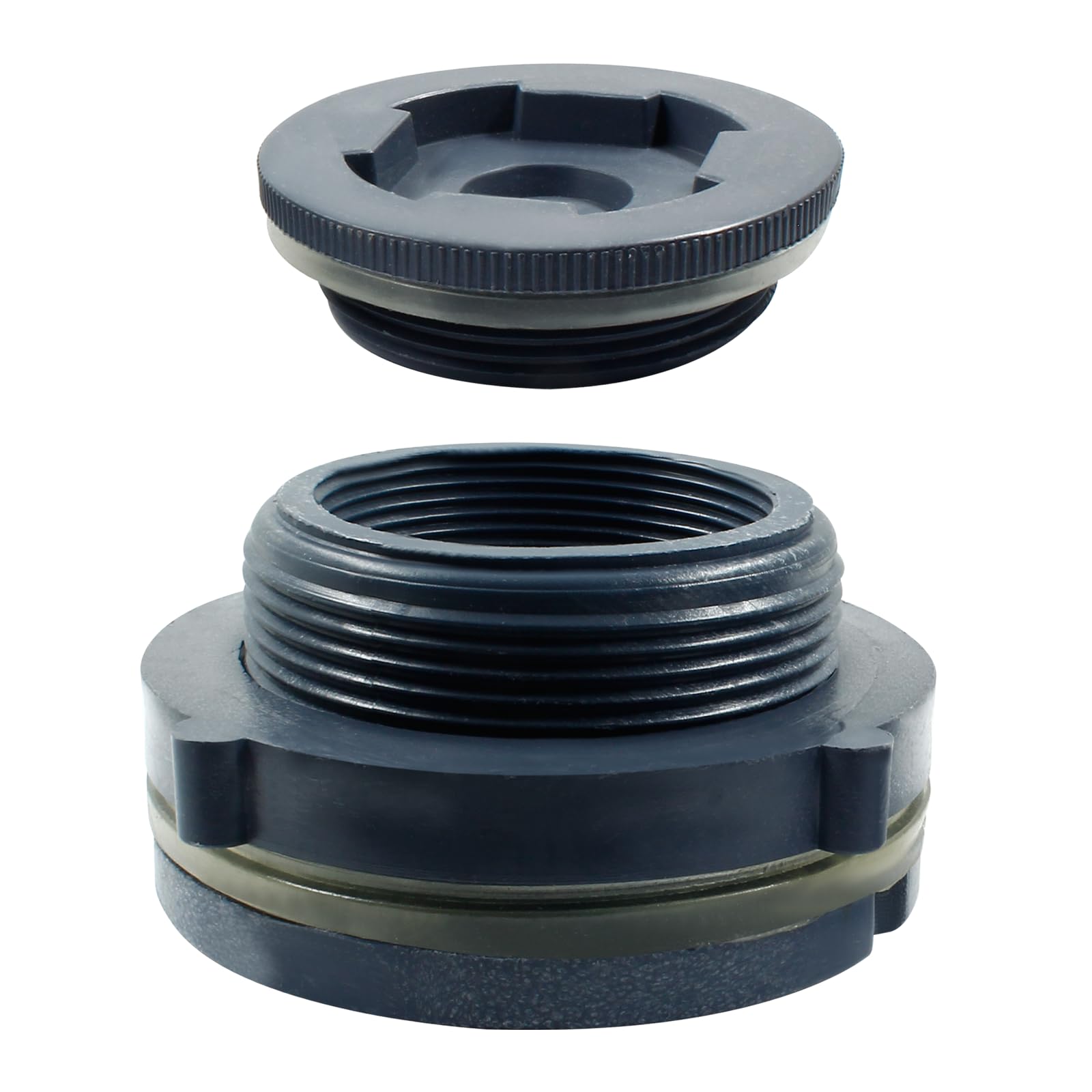 Amazon.co.jp: Suiwotin NPT2 PVC バルクヘッド継手 プラグ付き 2