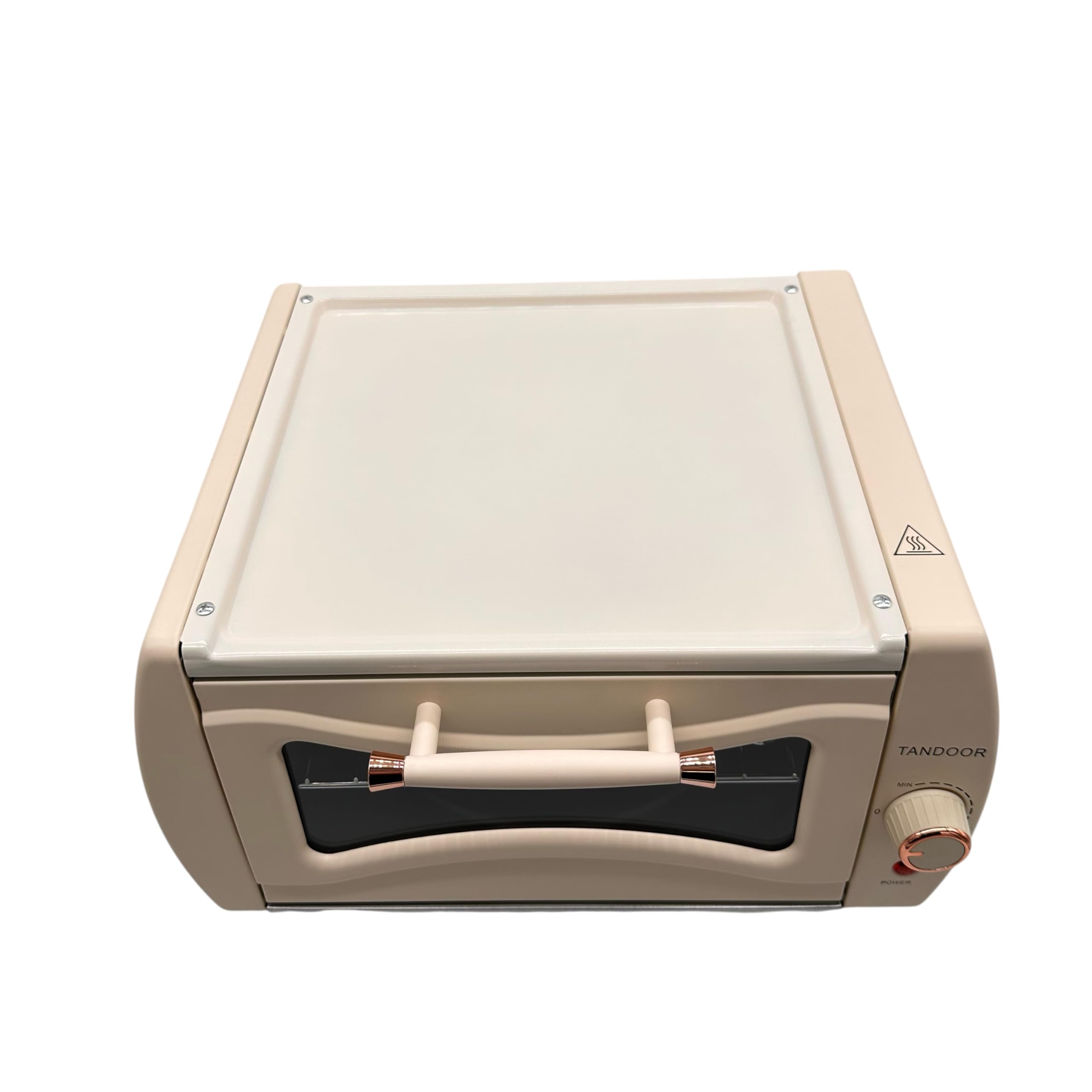 Cremeweißer Goldhofer Elektrischer Premium Tandoor Ofen mit Grillrost ohne Backblech! – Authentischer Geschmack, einfach zu Hause! NEU & EXLUSIV IN CREMEWEIß!