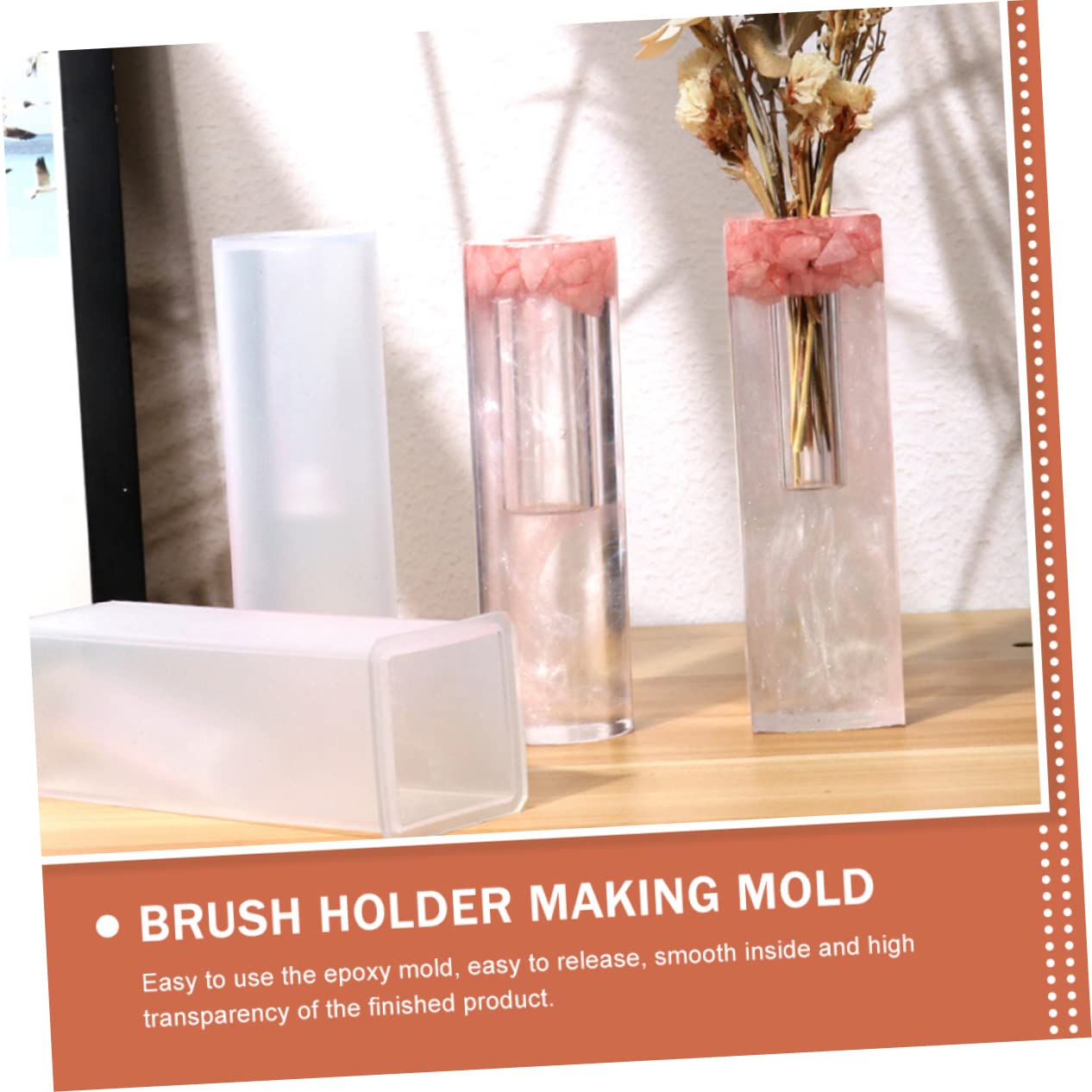 OSALADI 3 Juegos Molde de Florero de Silicona Diy para Decoración de Plantas Suculentas de Desmoldar y Limpiar Incluye Soporte para Manualidades