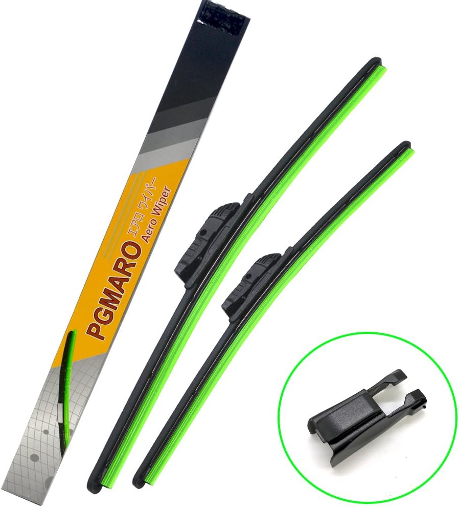 PGMARO Car Windshield Wiper Blade 22"+20"for Car Truck Van SUV All-Seasons Durable Stable And Quiet Wiper Blade (Set of 2)