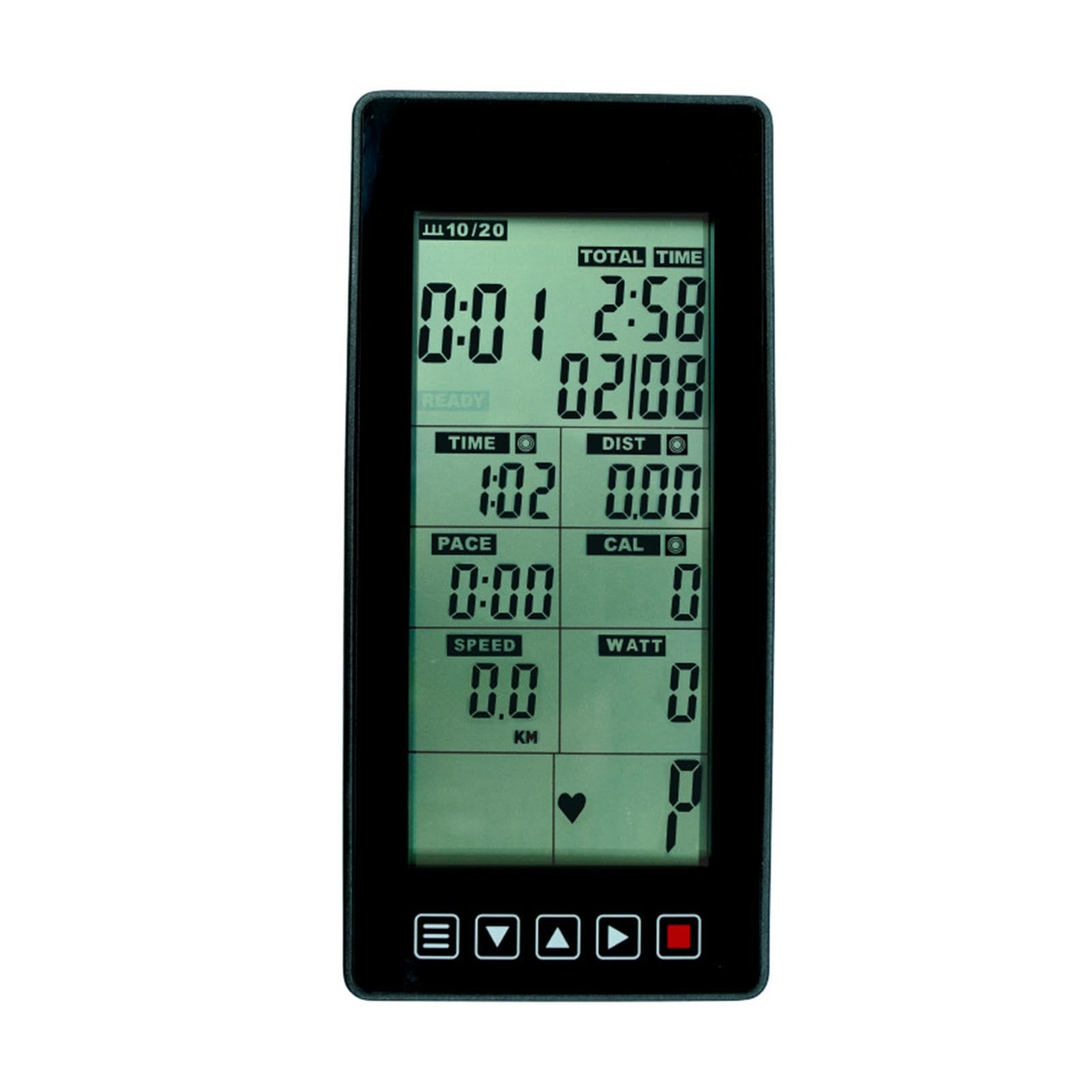 Compteur de Vélo Professionnel, Facile à Lire, Multifonction, Accessoires pour Tapis de Course, Vélo D'appartement, Podomètre