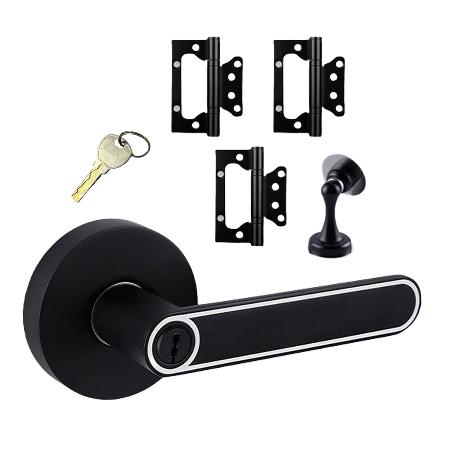 Tertioi Oh! Duty Door Handle Interior Bedroom Bathroom Stopper Hinged Luminous Lever Stopper And Hinged Luminous Lever