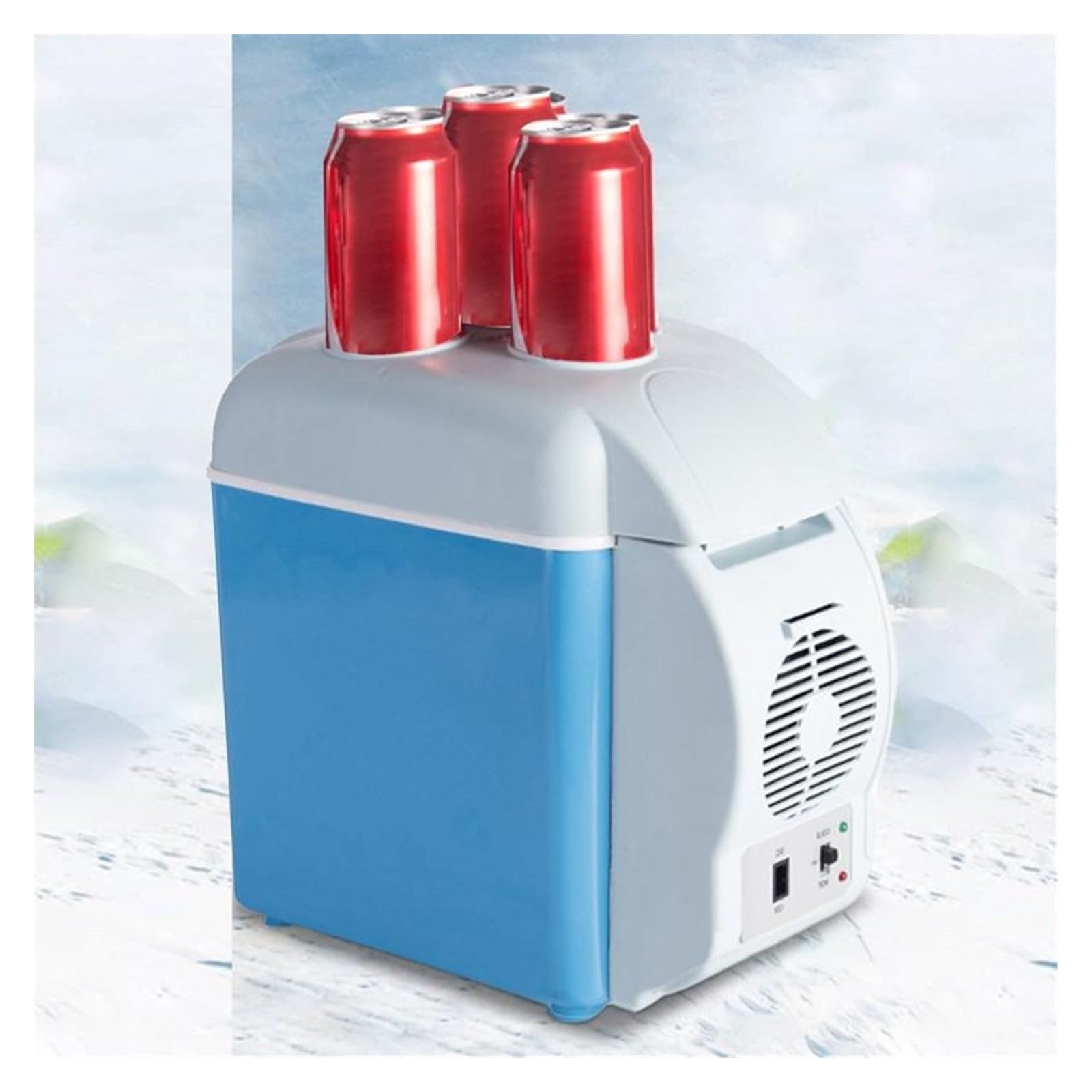 Nevera eléctrica de Viaje de 7,5 l, silenciosa, de Doble Modo, for Coche, Dormitorio, Caravana, Cocina, Camping.