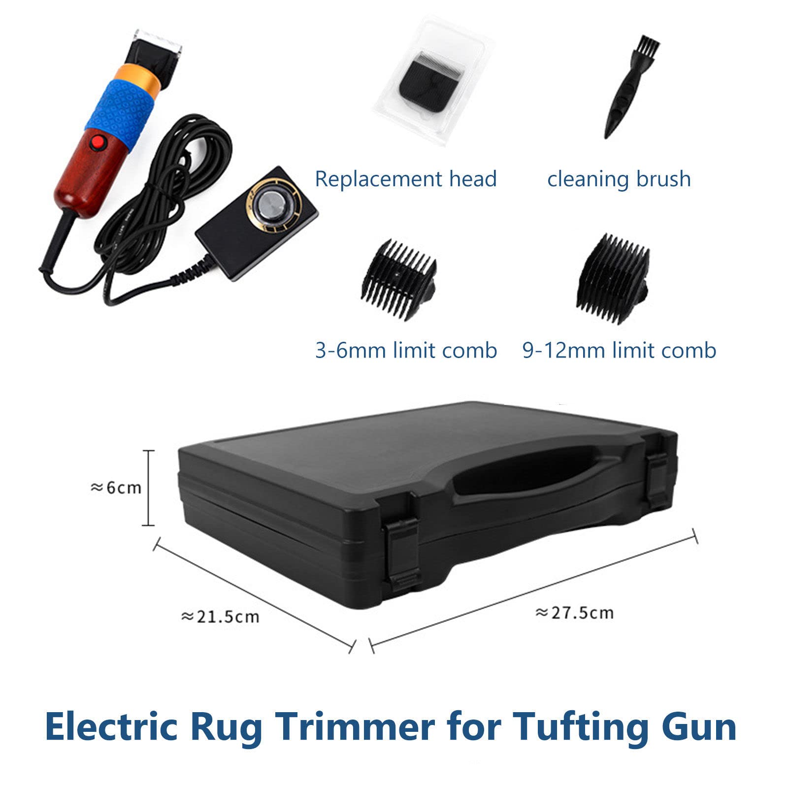 Kit de máquina recortadora de alfombras: removedor de pelusas, cortaúñas de aseo de alfombras, soporte adjunto, tijeras de pico de pato, herramientas de aseo para alfombrillas de suelo, juego completo
