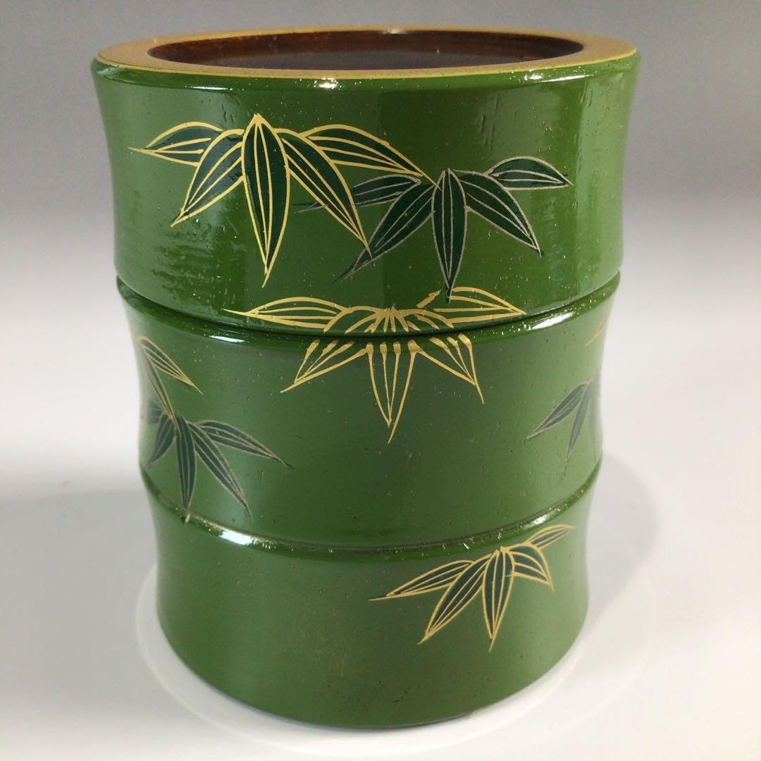 Amazon.co.jp: P509 茶器 『山中塗』『中村湖彩作』『竹葉蒔絵 