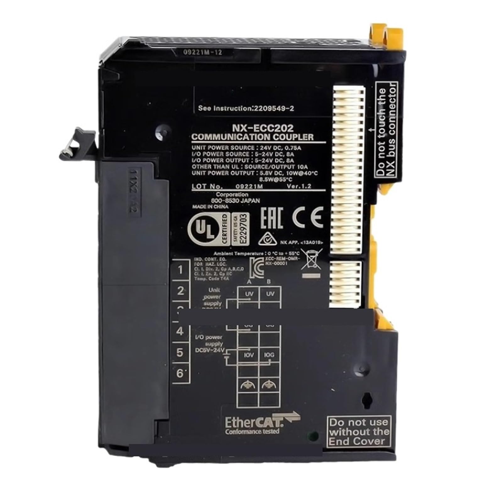 Module d'entrée analogique NX-AD3203 et unité d'extension pour système NX-PC0010