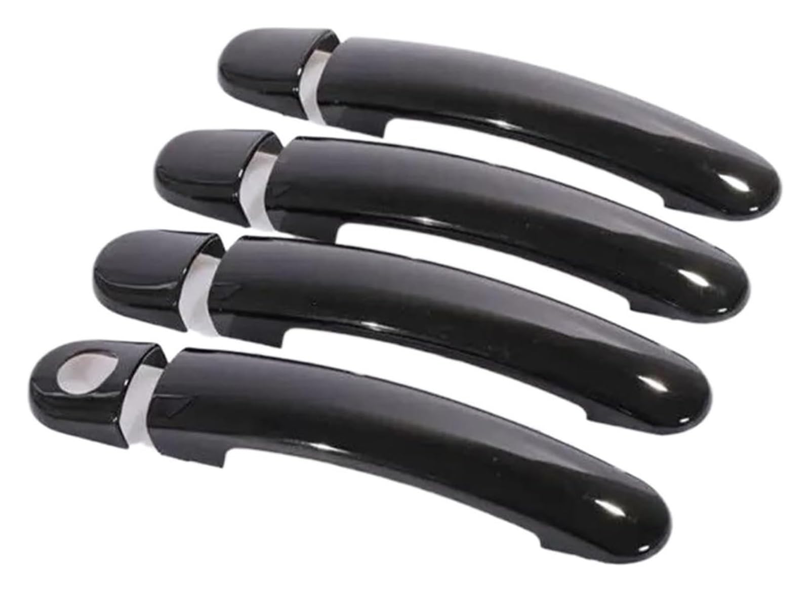 FANGZIQQ Car Door Handle Cap Cover for VW for G&olf 5 MK5 for Rabbit 1K 2004-2009 Car Door Handle Cover Styling Stickers(Black,3)