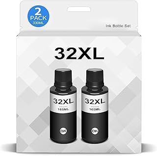 Compatible with HP 32 32XL Ink for HP Smart Tank 7602 7301 6001 5103 5101 5000 5102 757 7601 7601 755 6002 7302 7001 Smart Tank Plus 551 651 455 457 450 Ink Printer(2 Bottle of 16…