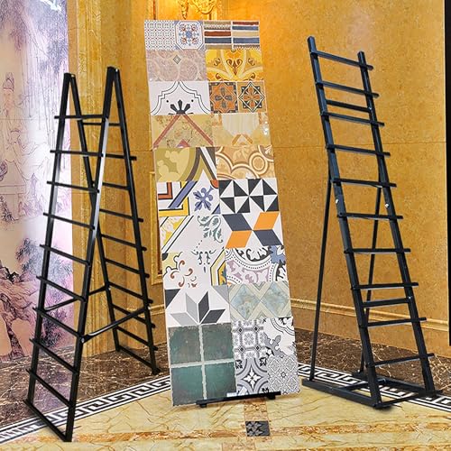 Evite el desorden con este soporte de exhibición de azulejos y estante con ranuras 3