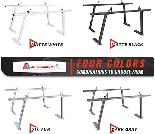 Miniatura 5 de AA-Racks APX25 Escalera de aluminio extensible para camioneta, Plateado