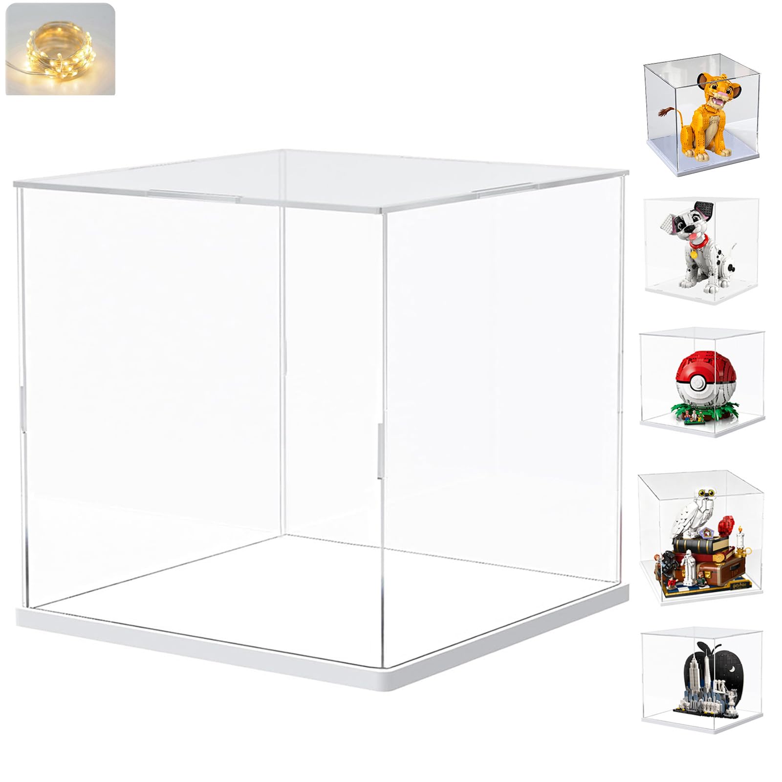 Vitrina Expositora Acrílica para Colecciones Lego 76466 43269 30x30x30cm