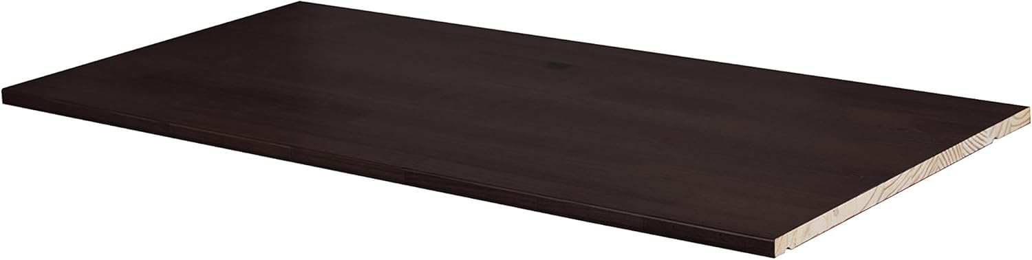 Palace Imports 100% Solid Wood Optional Shelf for 2- and 3-Sliding Door Wardrobes/Armoires/Closets, Java Color, 34.5”W x 20”D x 0.75”H, Four Metal Pins Included