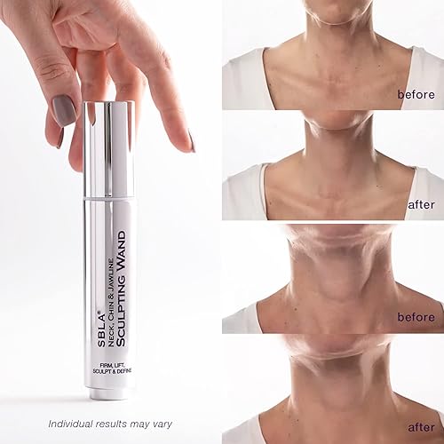 Miniatura 6 de SBLA Varita esculpida de cuello barbilla y mandíbula avanzada suero antienvejecimiento para suavizar apretar reafirmar y levantar la piel del cuello