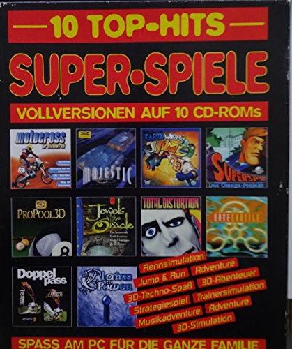 Preisvergleich Produktbild 10 Top-Hits Super Spiele ( Motocross , Earthworm Jim 2 , Superspy , Doppelpass , ... )