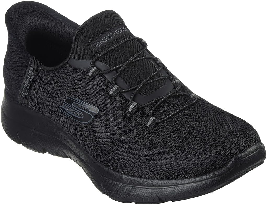 Skechers Women's Summits Diamond DreamSneaker, Black Mesh Gunmetal Trim, 7.5 UK Wide