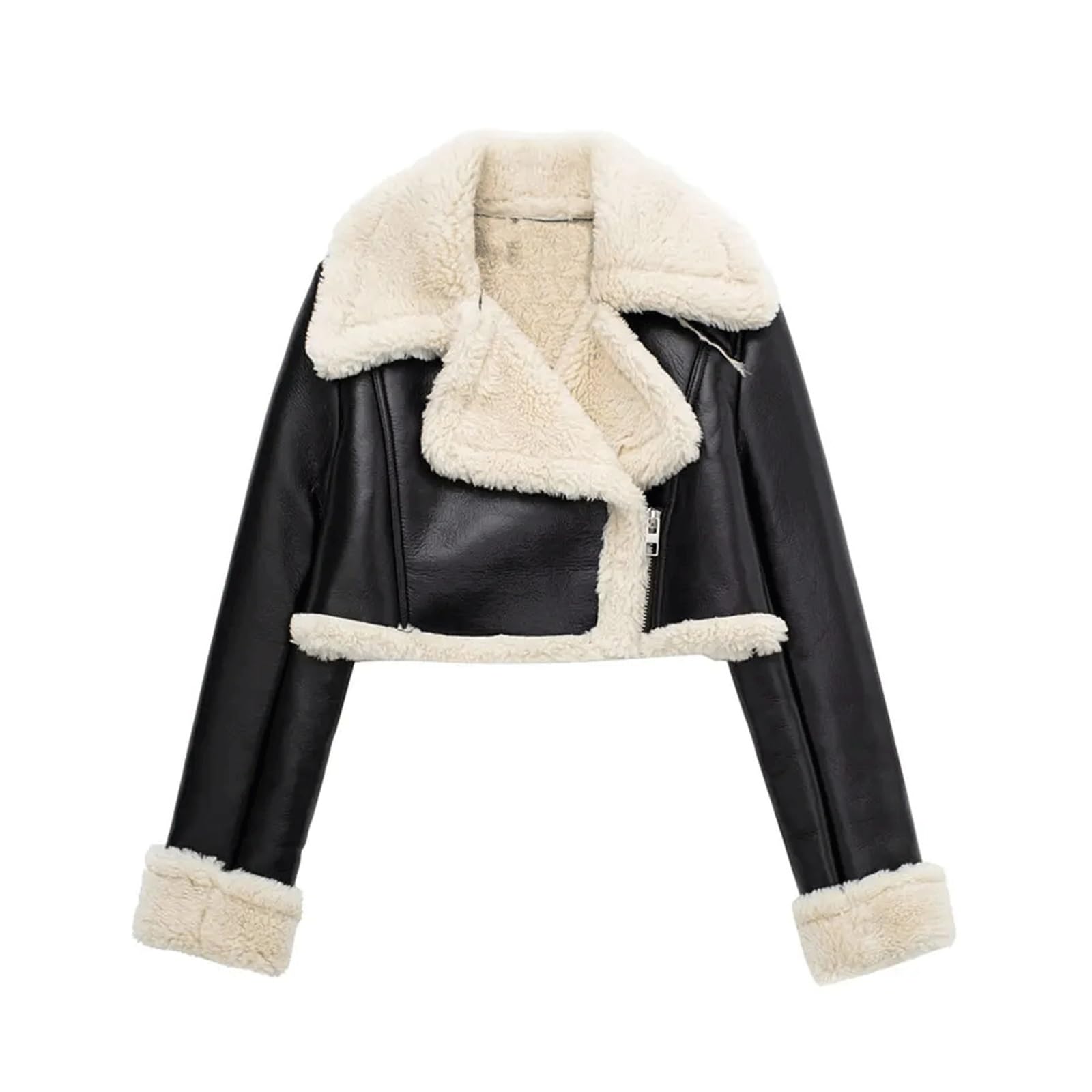 Veste à fermeture éclair devant femmes finie la mi-saison inconfortable tenue chic