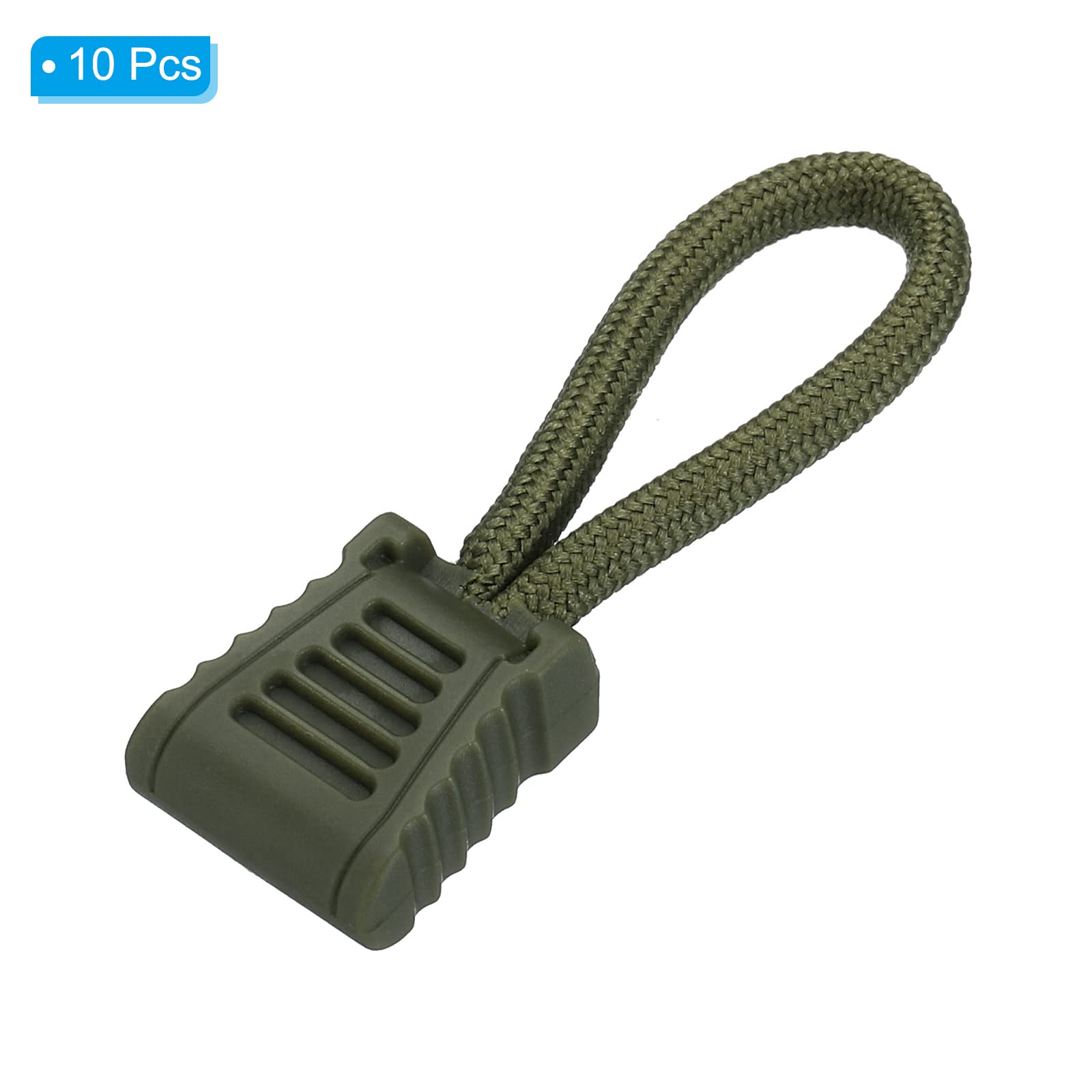 Lot De 20 Tirettes De Remplacement Pour Fermeture éclair – Cordon Nylon Avec Embout TPU Antidérapant, Compatible Avec Bagages, Sacs, Tentes Et Vestes