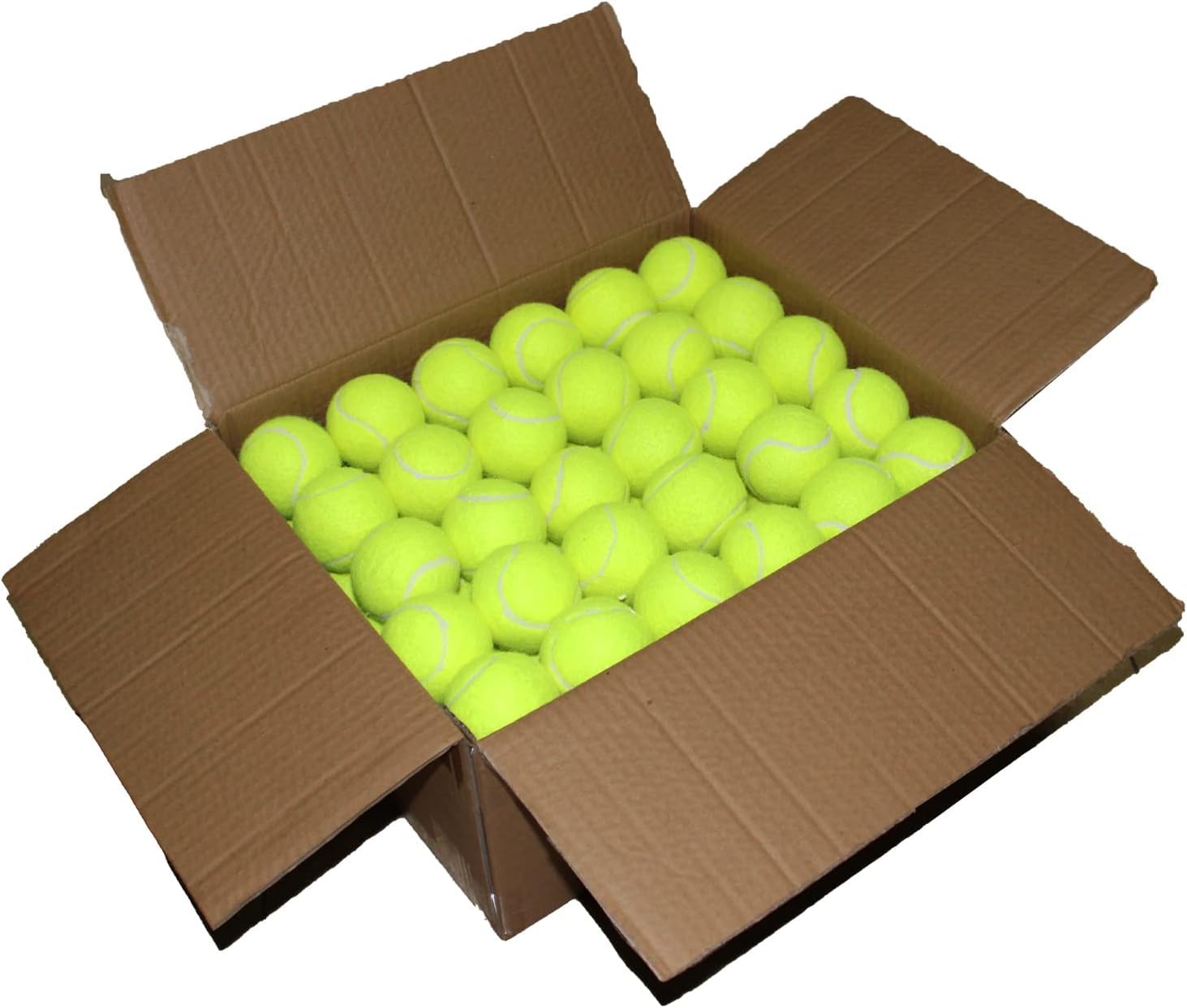 SHYUJAJIE Tennis Balls, 90 Pack Training Tennis Balls Bulk, High Elasticity Practice Tennis for Beginner, Exercise Playing Balls for Pet Dog