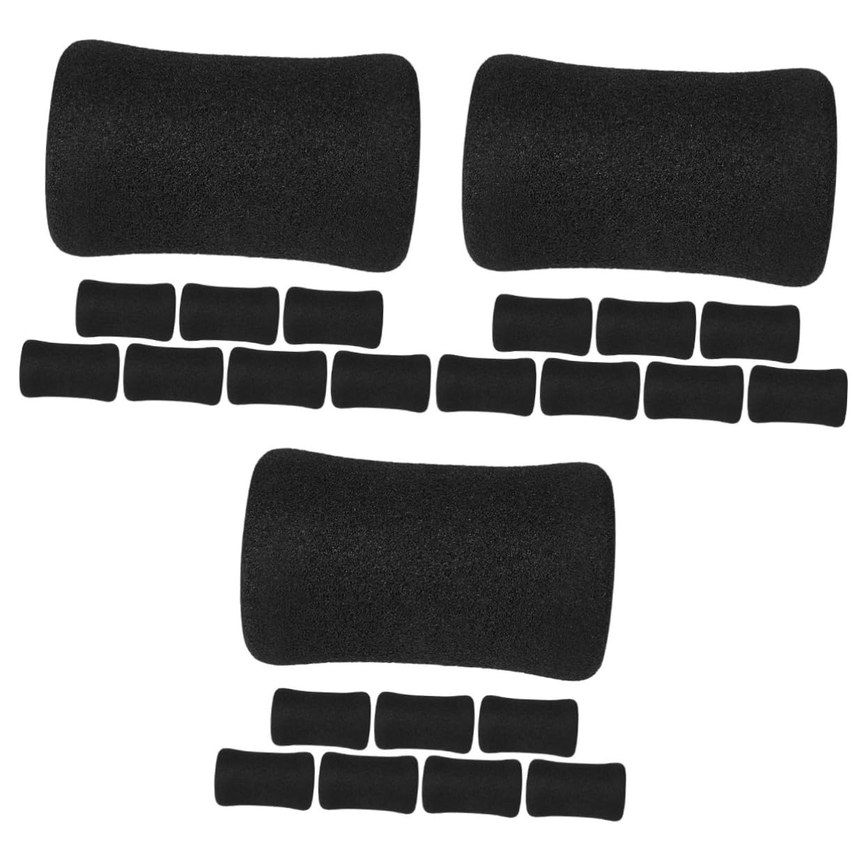 Kisangel Schaumstoff Für Sit-up-Boards Schwammpolster Für Trainingsbank Ersatz Universal- Pads Abdeckung Fitnessstudio Übung Trainieren Schwarz Black