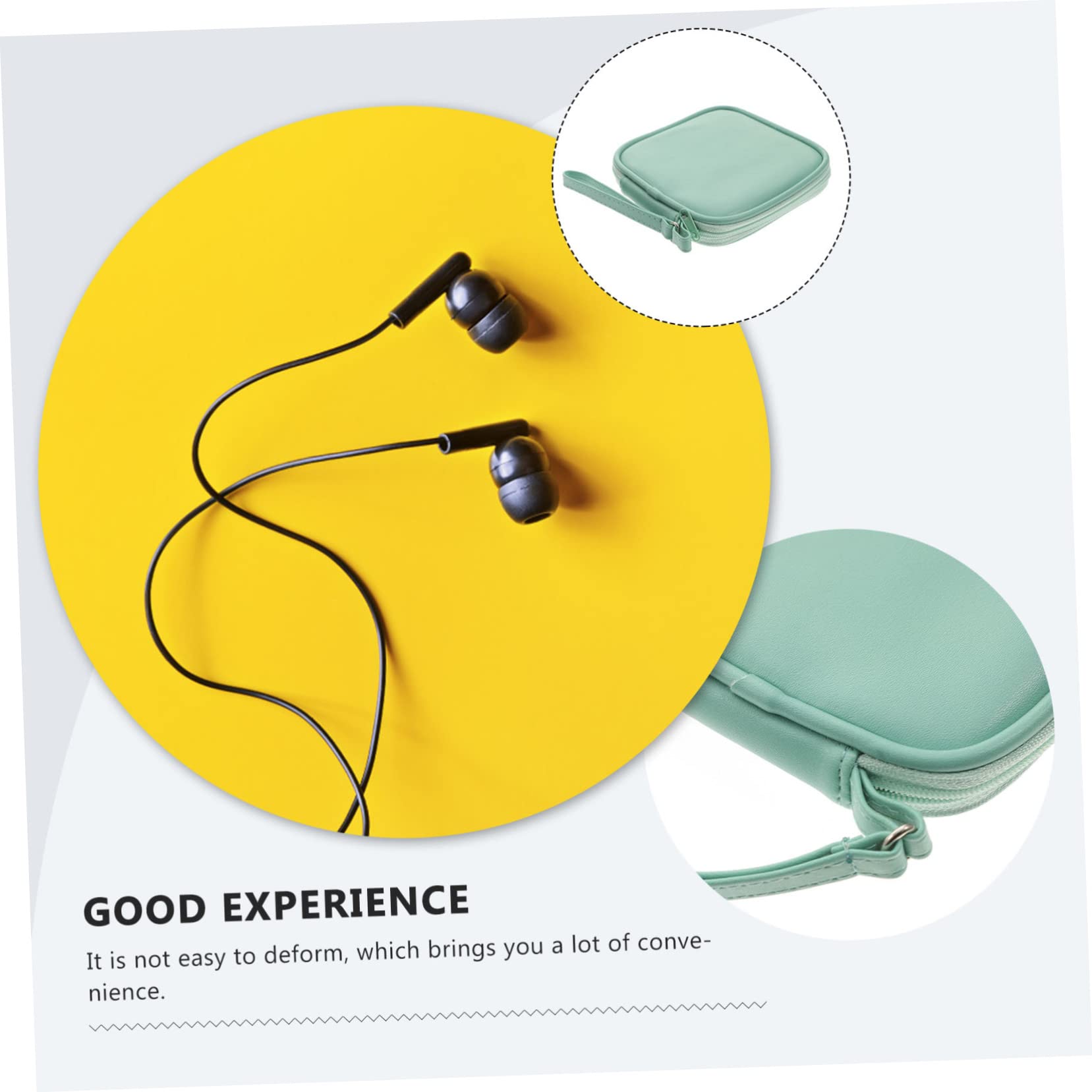 Gadpiparty 5piezas Bolsa Organizadora Portátil para Cables y Accesorios Electrónicos Estuche De Almacenamiento Capacidad Adecuada Fácil Cierre Cremallera para Auriculares y Cargadores