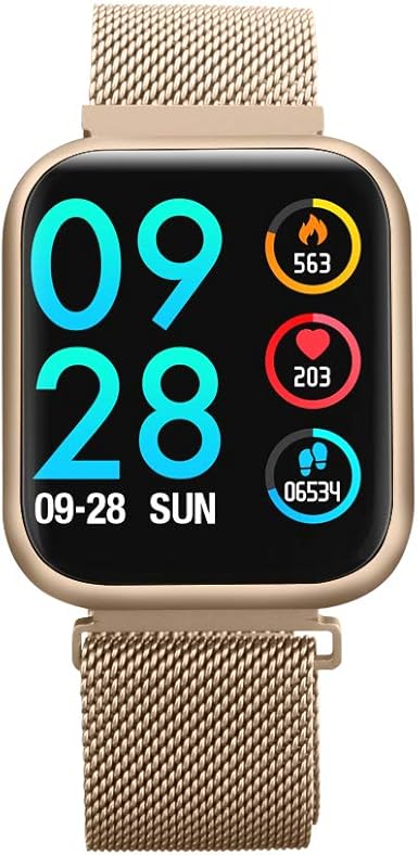 Amazon.com: P80 Smart Watch 1.3 Inch IPS Color Screen Call Whatsapp  Reminder Heart Rate Monitor Blood Pressure Sleep Tracker Health Smartwatch  Fitness Activity Tracker for iPhone Android (Apple Gold) : Electronics