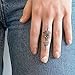 Unalome Lotus (Set of 2) - Small Unalome Tattoo/Lotus Tattoo