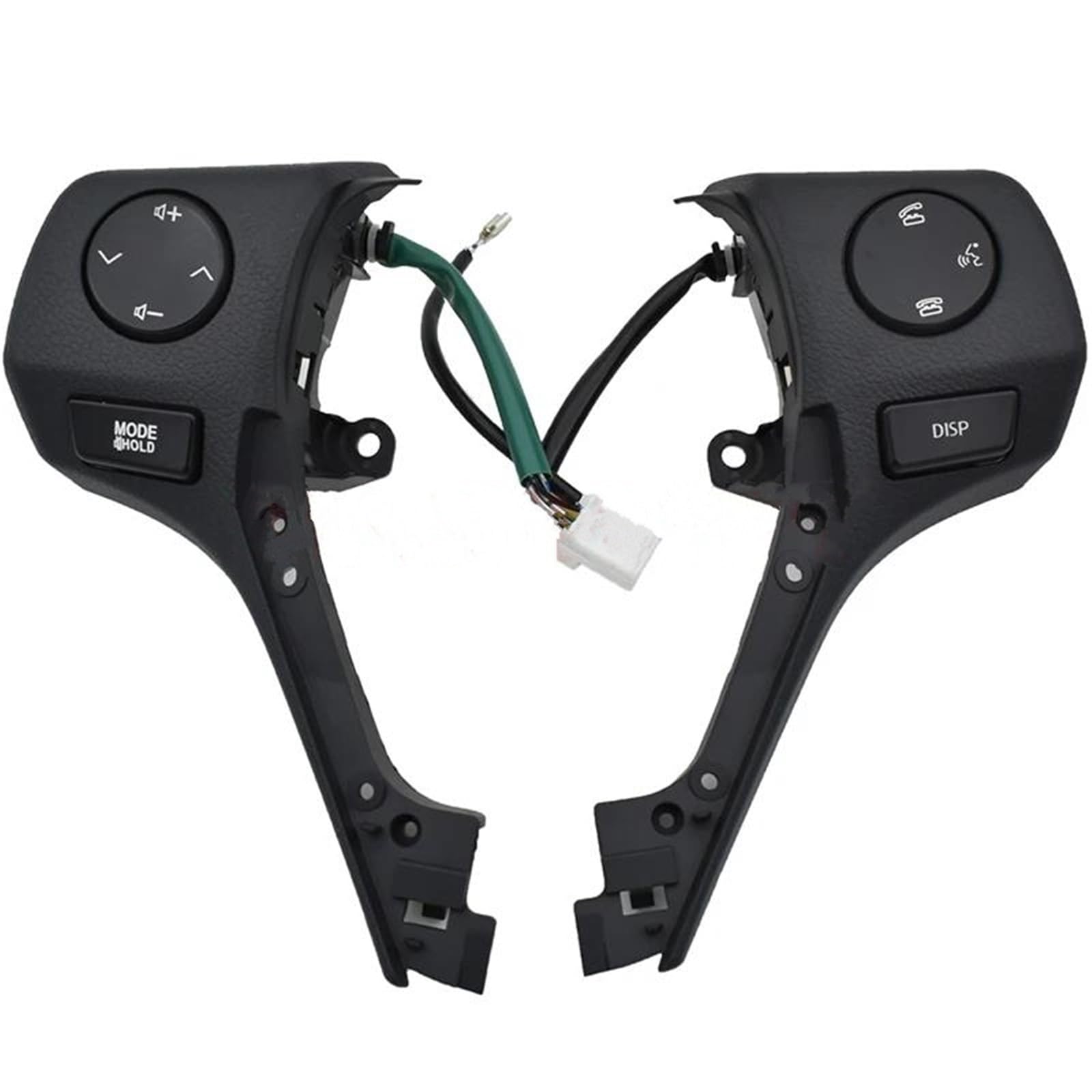 Boutons Bluetooth Téléphone Volant Commande Audio Mains Libres Fluide Noir