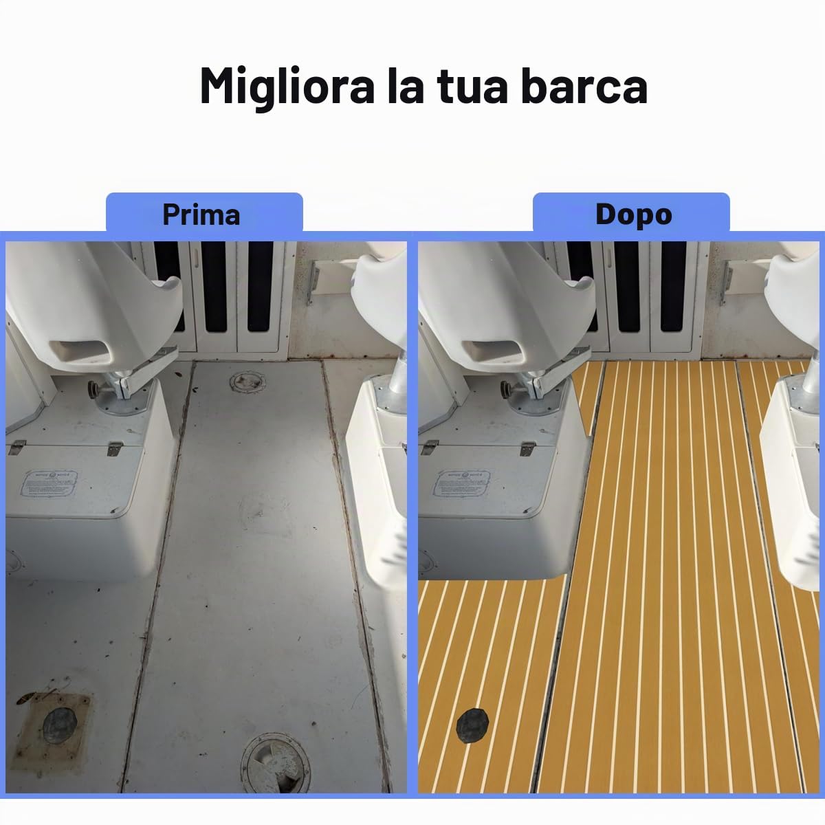 90x240cm Eva Schiuma Teak Sintetico Marino Pavimentazione Barca Tappetin Antiscivolo Autoadesiva Tappeto Imbottitura per Decking della Barca,Piattaforma da Nuoto