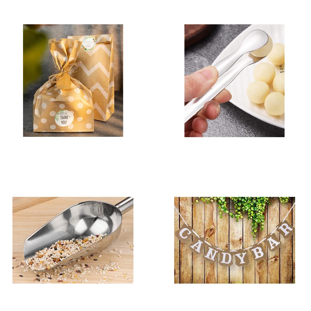 Set 2 Palette E 2 Pinze Per Ghiaccio In Acciaio Inox - Per Bar, Cucina, Feste - Foto 3