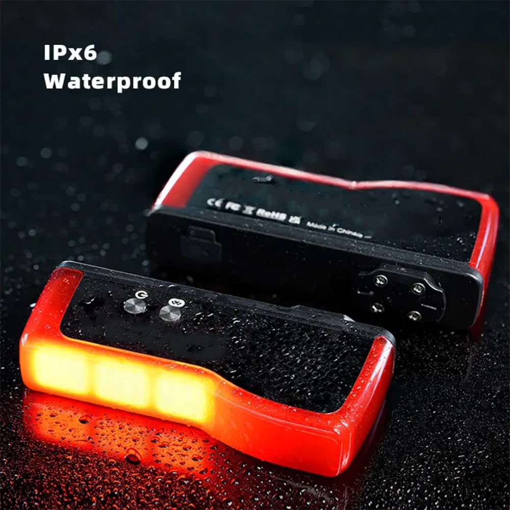 Luz Trasera Inteligente con Alarma De Ladrón Luz Trasera De Bicicleta Carga USB LED Luz De Advertencia Nocturna Bluetooth Alarma Antirrobo