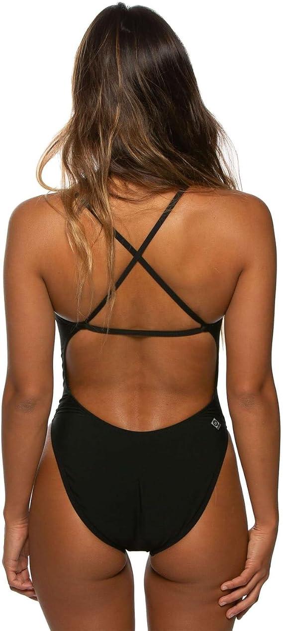 JOLYN Brandon Fixed Back Women's Athletic One Piece Swimsuit for Competitive Swimming, Lifeguarding, Medium-Full Coverage