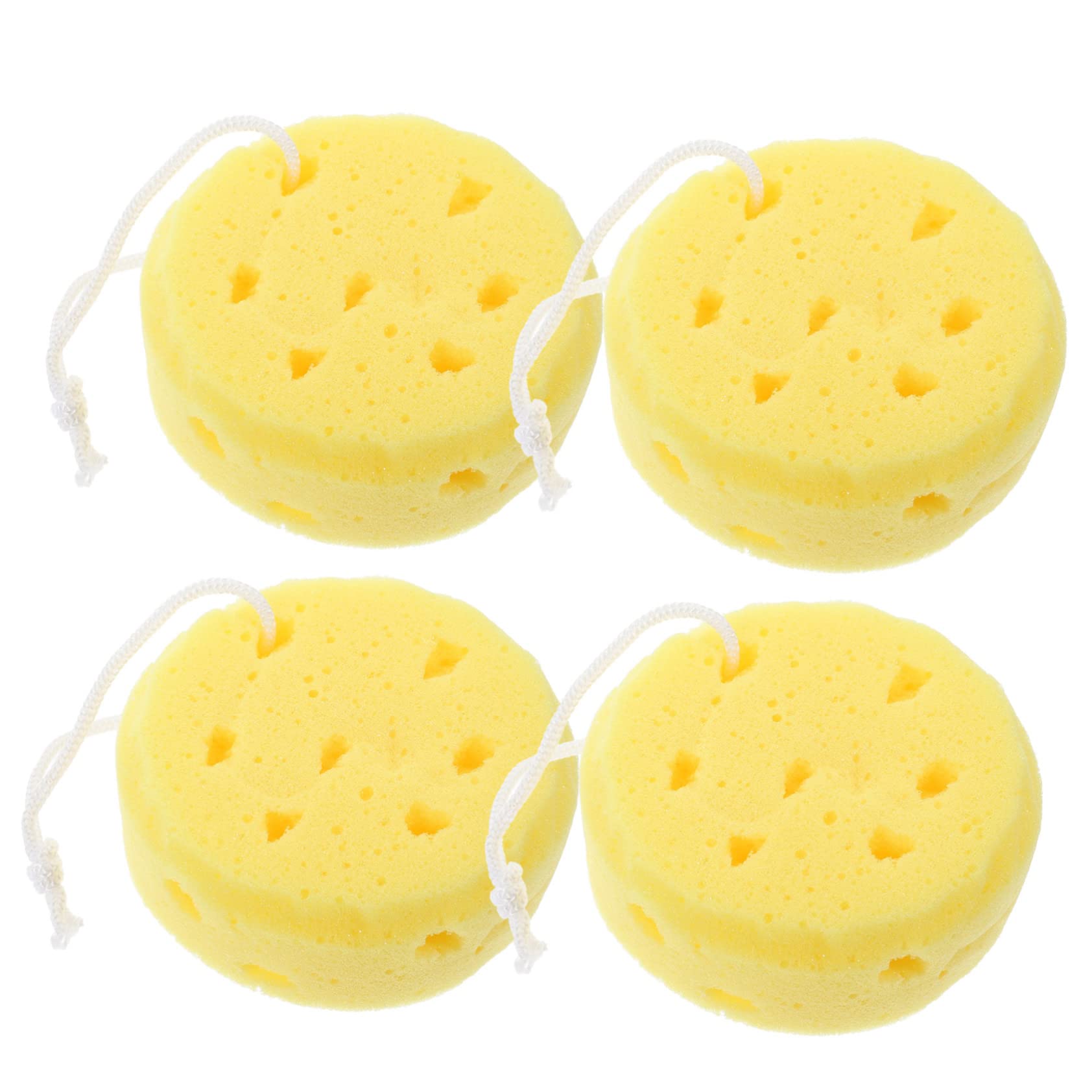 Beaupretty 12piezas Esponja De Baño Esponja Exfoliante Para Estructura De Panal Alta Absorción De Agua Para Limpieza Diaria Del Cuerpo Accesorios Esenciales De Baño
