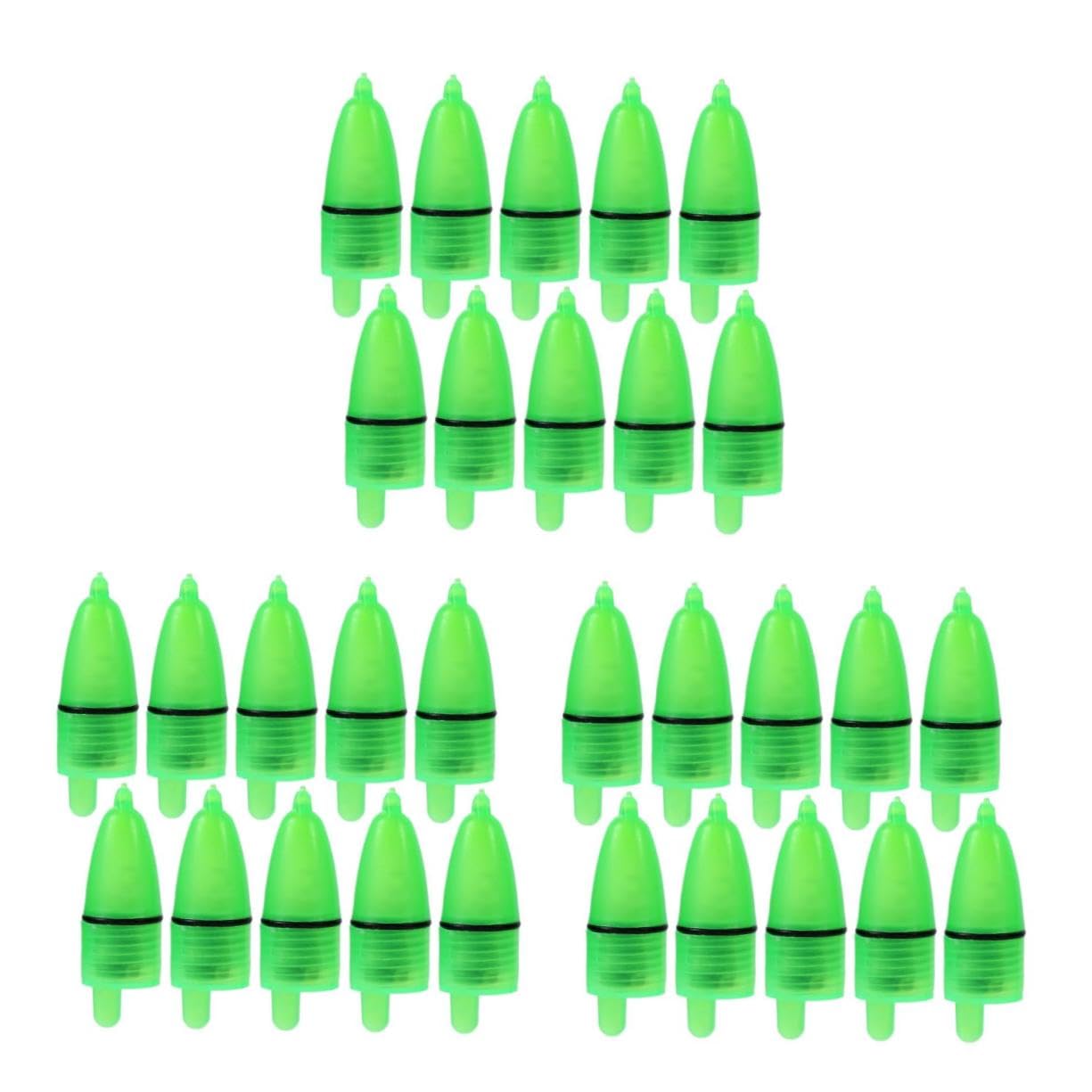 Kisangel 3sets Luminous Fishing Light Night Fishing Rod Bite Alarm Easy Clip for Nighttime Anglers Multi Functional Indicator for Rod Position and Fish 20pcs*3