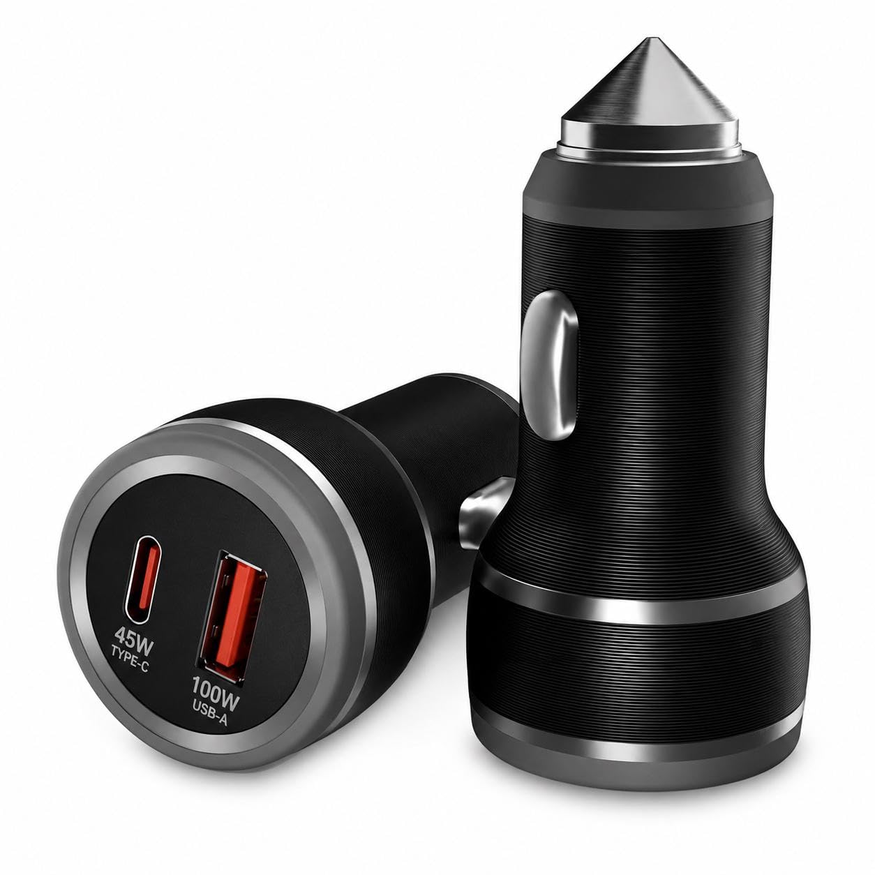AILKIN 145W Car Charger Fast Charging, 100W QC USB-A + 45W PD USB-C Dual Port Car Charger Adapter, Quick Charge Compatible with iPhone 16/15/14, Samsung Galaxy, iPad, AirPods, Smartwatch, Power Bank-image-27