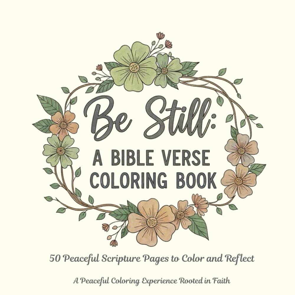 Be Still: A Bible Verse Coloring Book: 50 Bible Verse Coloring Pages for Peace and Reflection