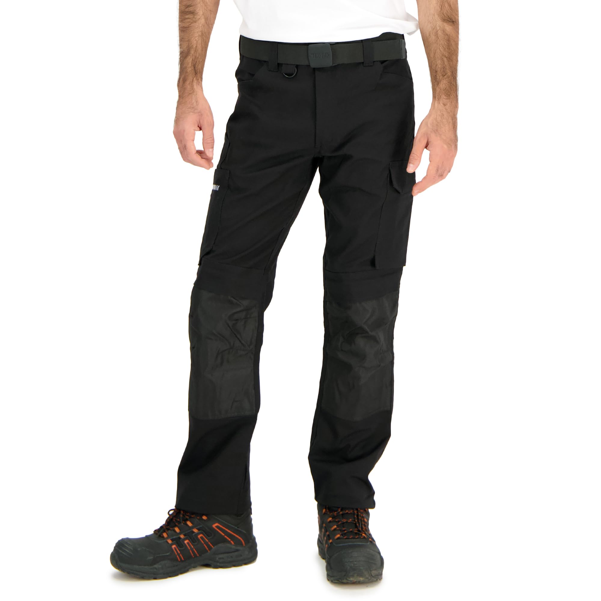 Herock DERO Arbeitshose Herren Knieschutzhose 2-Wege-Stretch Multi-Taschen | 2-Wege-Stretch & Multi-Taschen | Knieschutz-kompatibel | Baumwoll-Mix | Bau & Montage