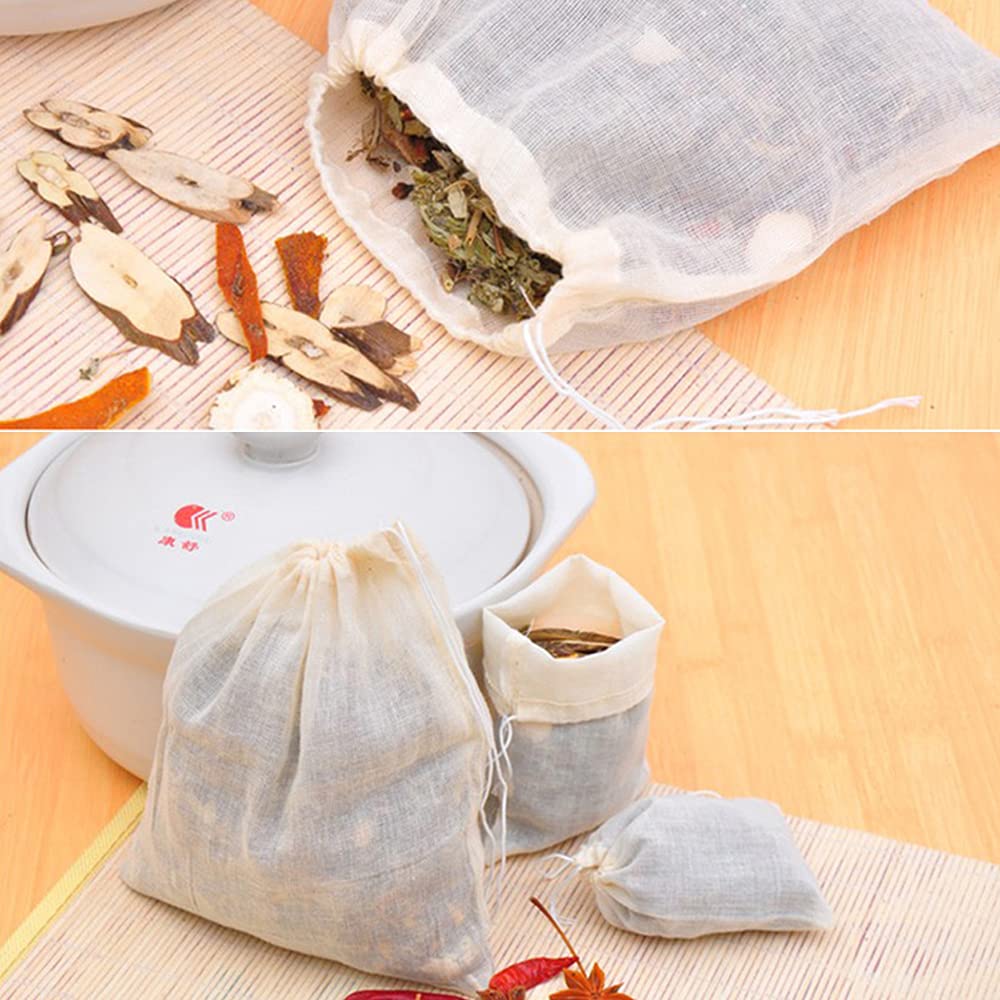 5 Sacchetti Di Garza Di Cotone Per Filtrare - 20x30cm, Per Latte Vegetale, Yogurt, Tisane - Foto 10