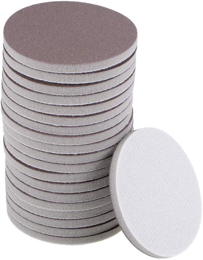 100 Packs 600 Grit Sanding Sponge 3 Inch Hook And Loop Sponge Sanding Disc Wet/Dry For Wood Drywall Metal