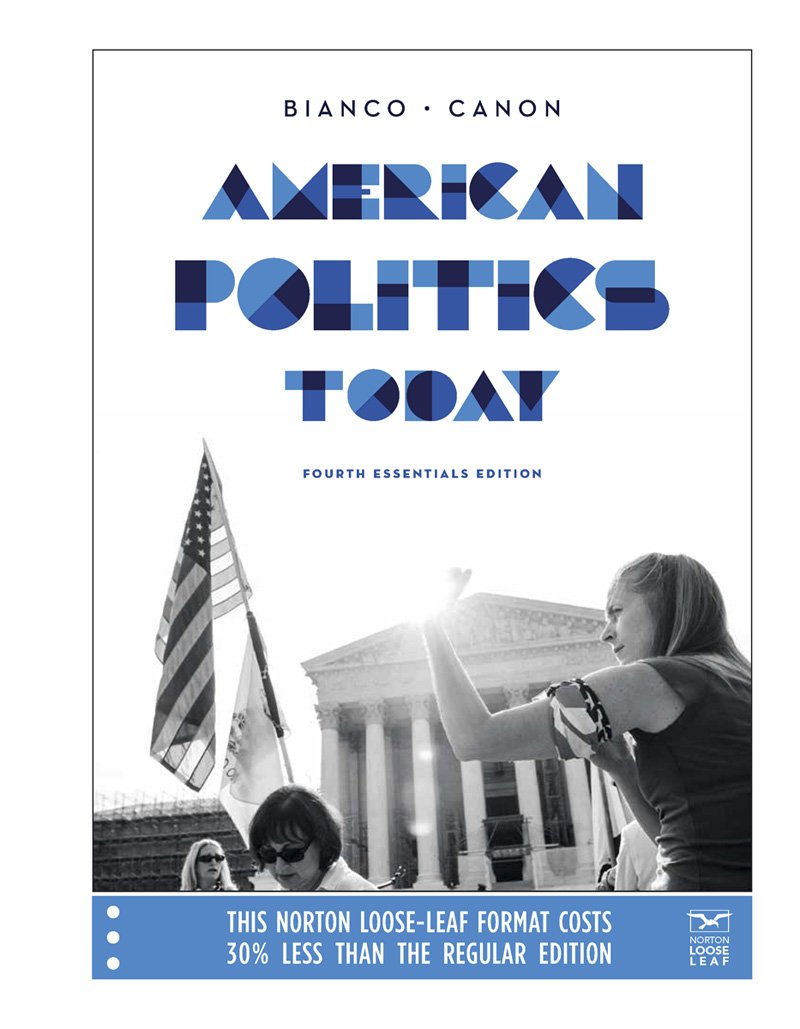 American Politics Today Essentials Edition 9780393906196