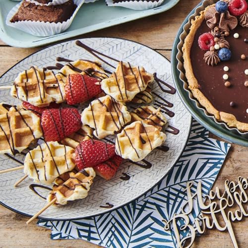 FunCakes Mix für Waffeln, leicht backen robuste süße belgische Waffeln, süß & knusprig. Hagelzucker hinzufügen!, 1 kg