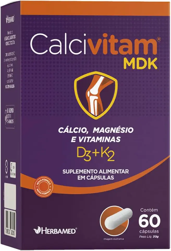 Calcivitam 600mg 60 Cápsulas - Herbamed, Herbamed
